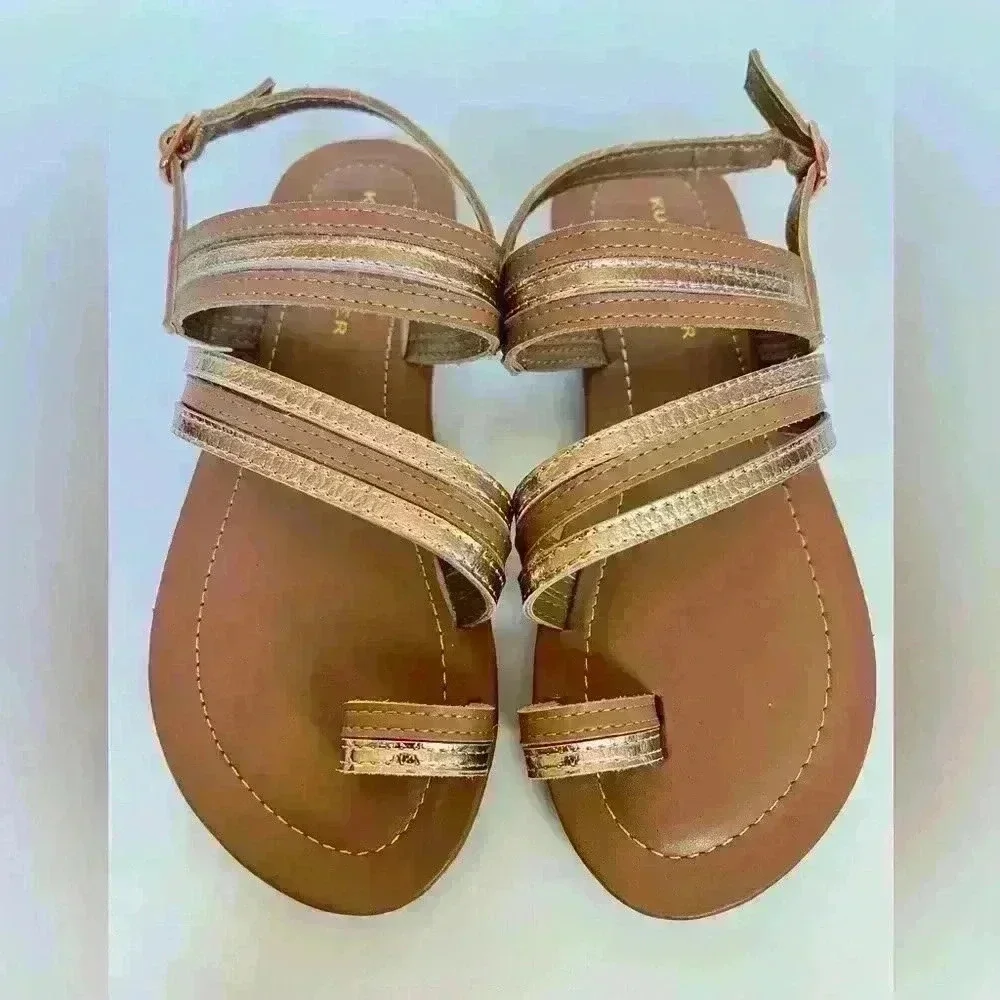 NEW! Kurt Geiger London Leather Mini Deliah Sandals